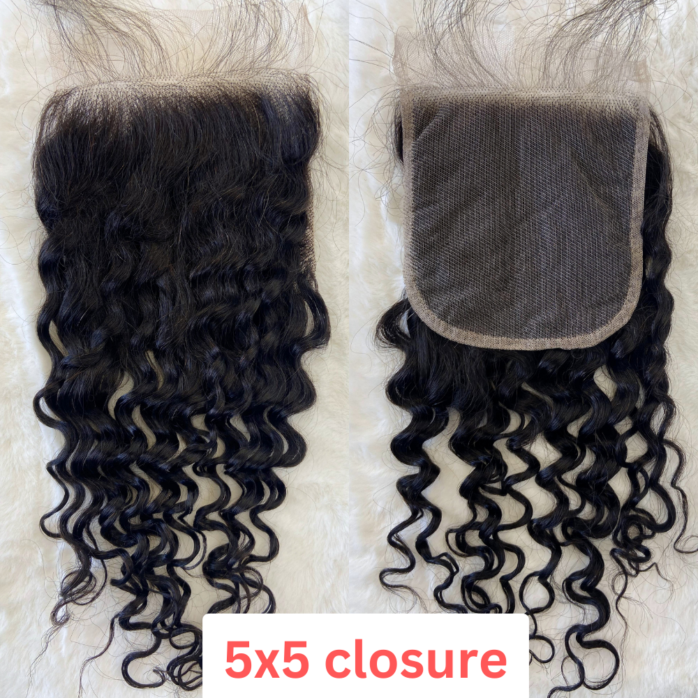 Deep Wave 4X4/5X5/13x4 Lace Closure & Frontal