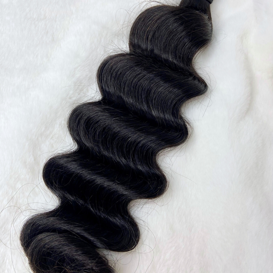 We Heart Hair Indian Romance Wavy 1 Bundle 100% Virgin Human Hair Natural Black 12”-28”