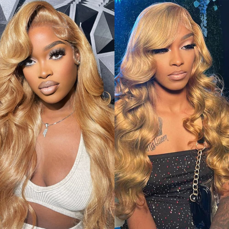 We Heart Hair Honey Blonde 13x4 Full Frontal Lace Front Human Hair Wig Body Wave
