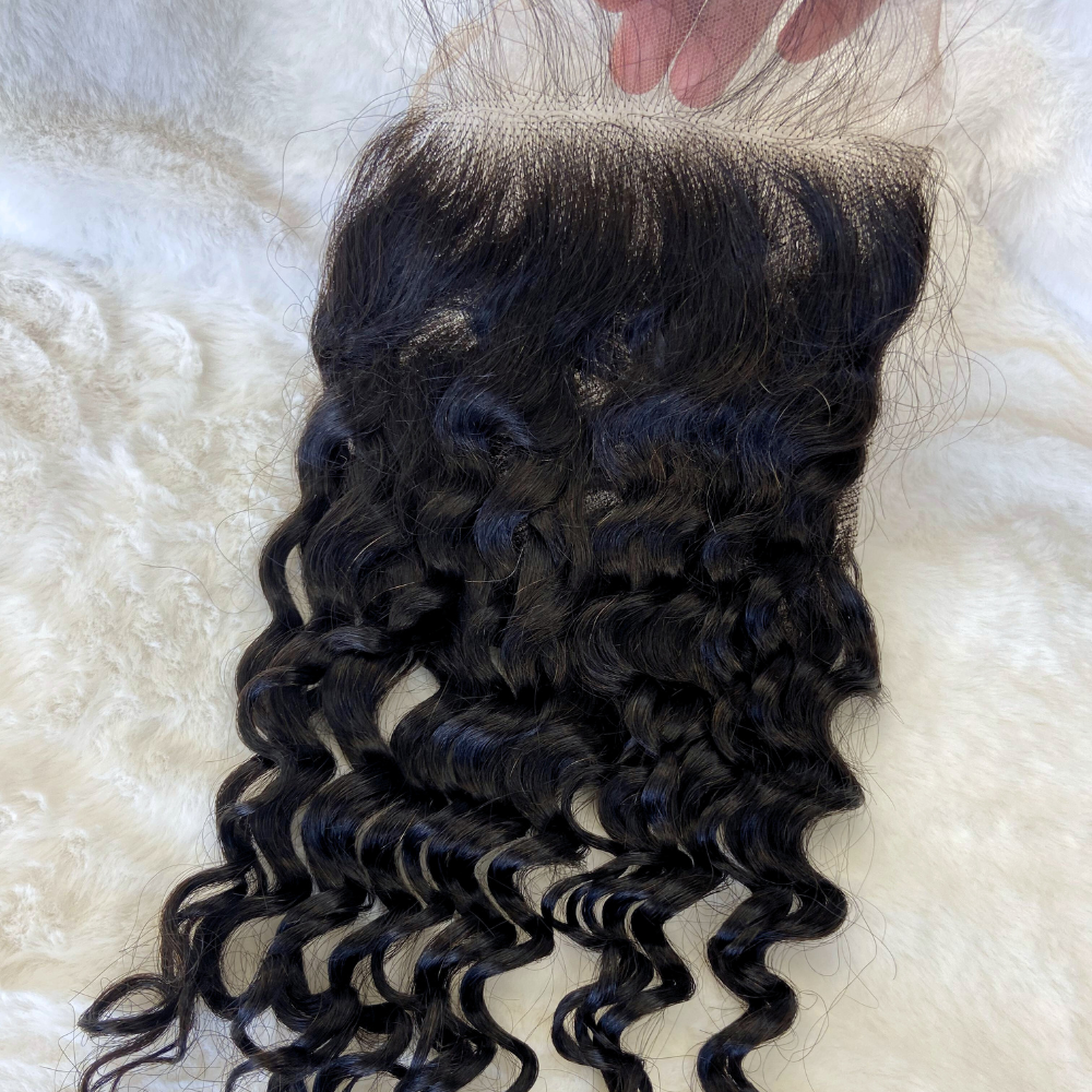 Deep Wave 4X4/5X5/13x4 Lace Closure & Frontal