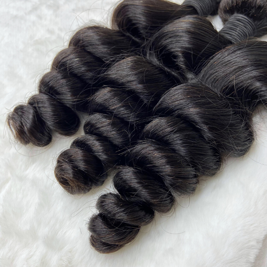 We Heart Hair Loose Wave 3 Bundles Deal 100% Virgin Human Hair Natural Black