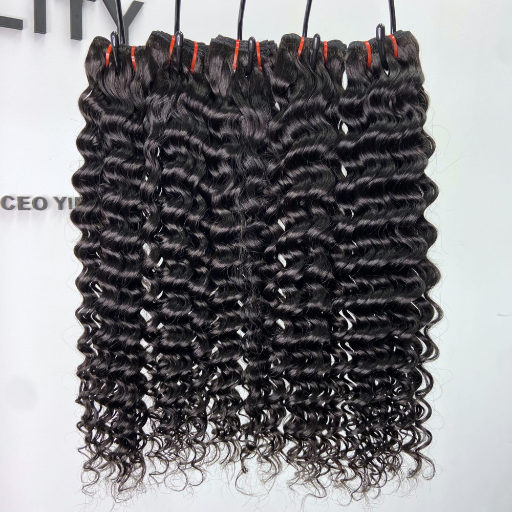 Cambodian 11A Deep Wave Curly Virgin Human Hair Bundle