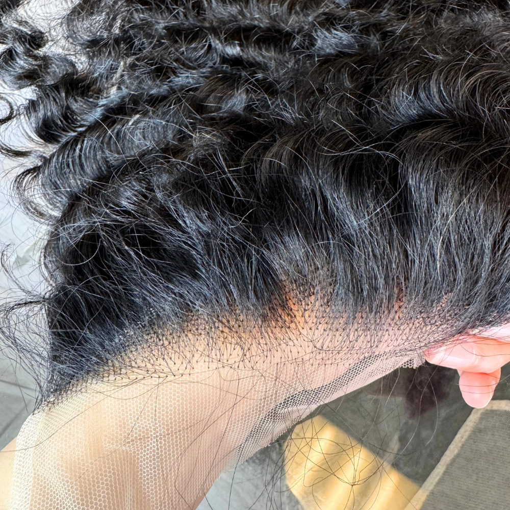 Burmese Curly 100% High Quality Virgin Human Hair Pre Plucked Lace Closure 2x6/5x5