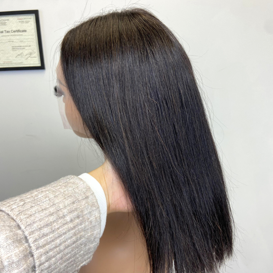 We Heart Hair 13X4 Full Frontal Bob Wig Lace Front Human Hair Wig Natural Color 180% Density