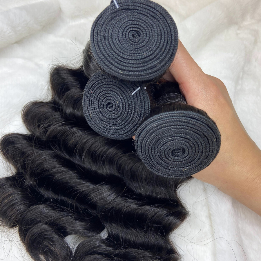 We Heart Hair 3 Bundles Indian Romance Wavy 100% Virgin Human Hair Loose Deep Wave Hair