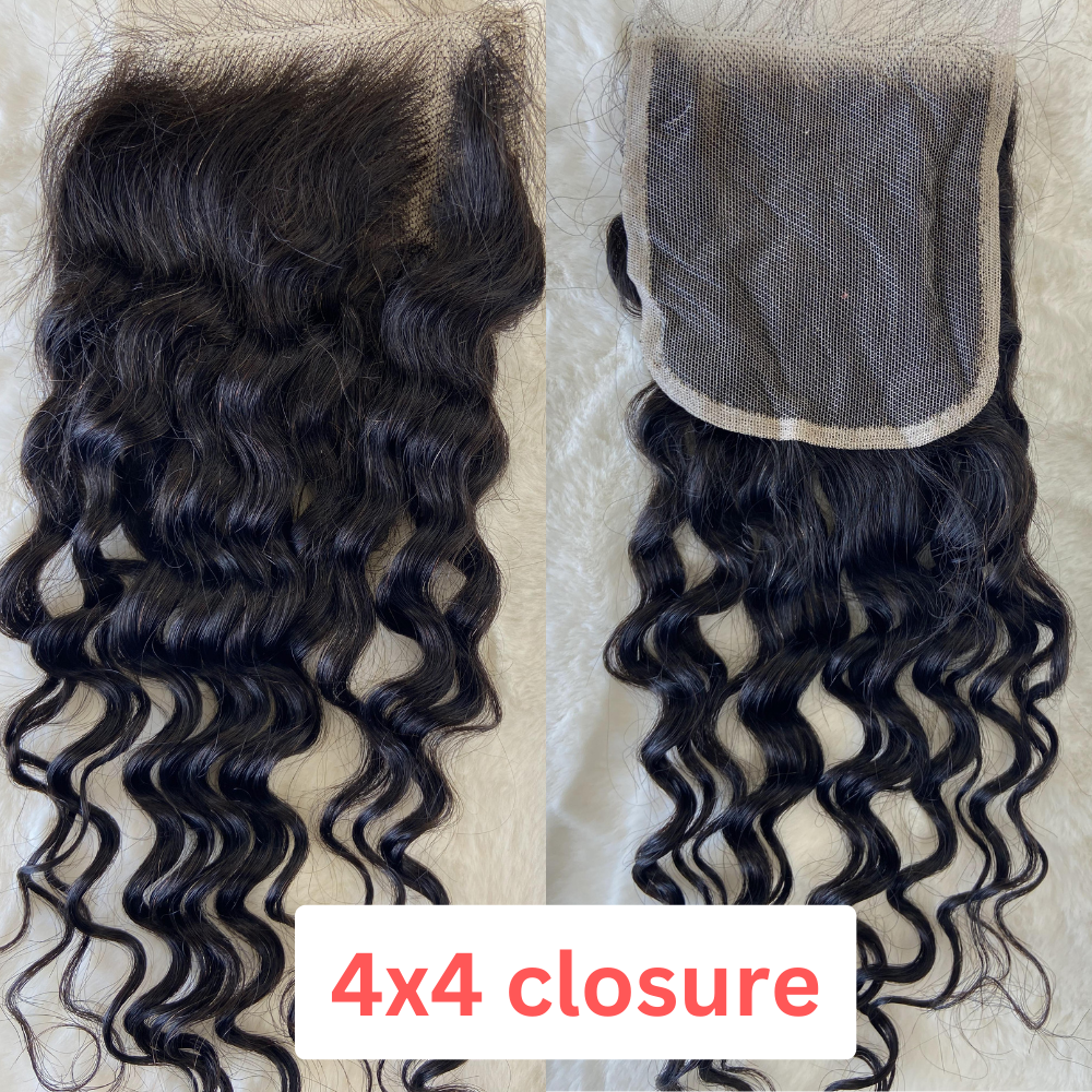 Deep Wave 4X4/5X5/13x4 Lace Closure & Frontal