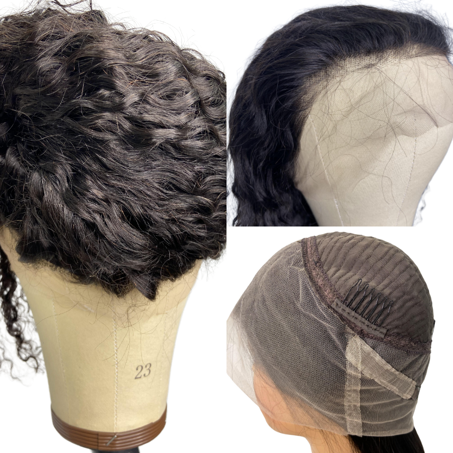 We Heart Hair 360 Lace Front Human Hair Wig Pre Plucked Malaysian Curly Natural Black Color