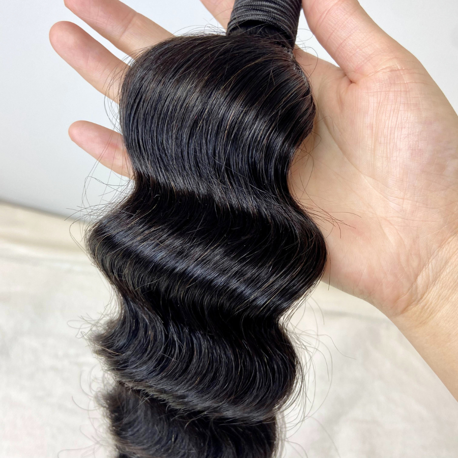 We Heart Hair Indian Romance Wavy 1 Bundle 100% Virgin Human Hair Natural Black 12”-28”