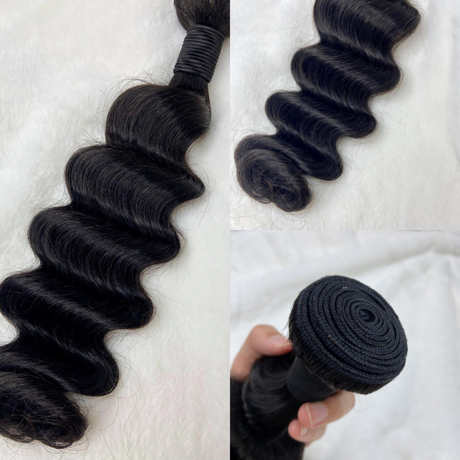 We Heart Hair Indian Romance Wavy 1 Bundle 100% Virgin Human Hair Natural Black 12”-28”