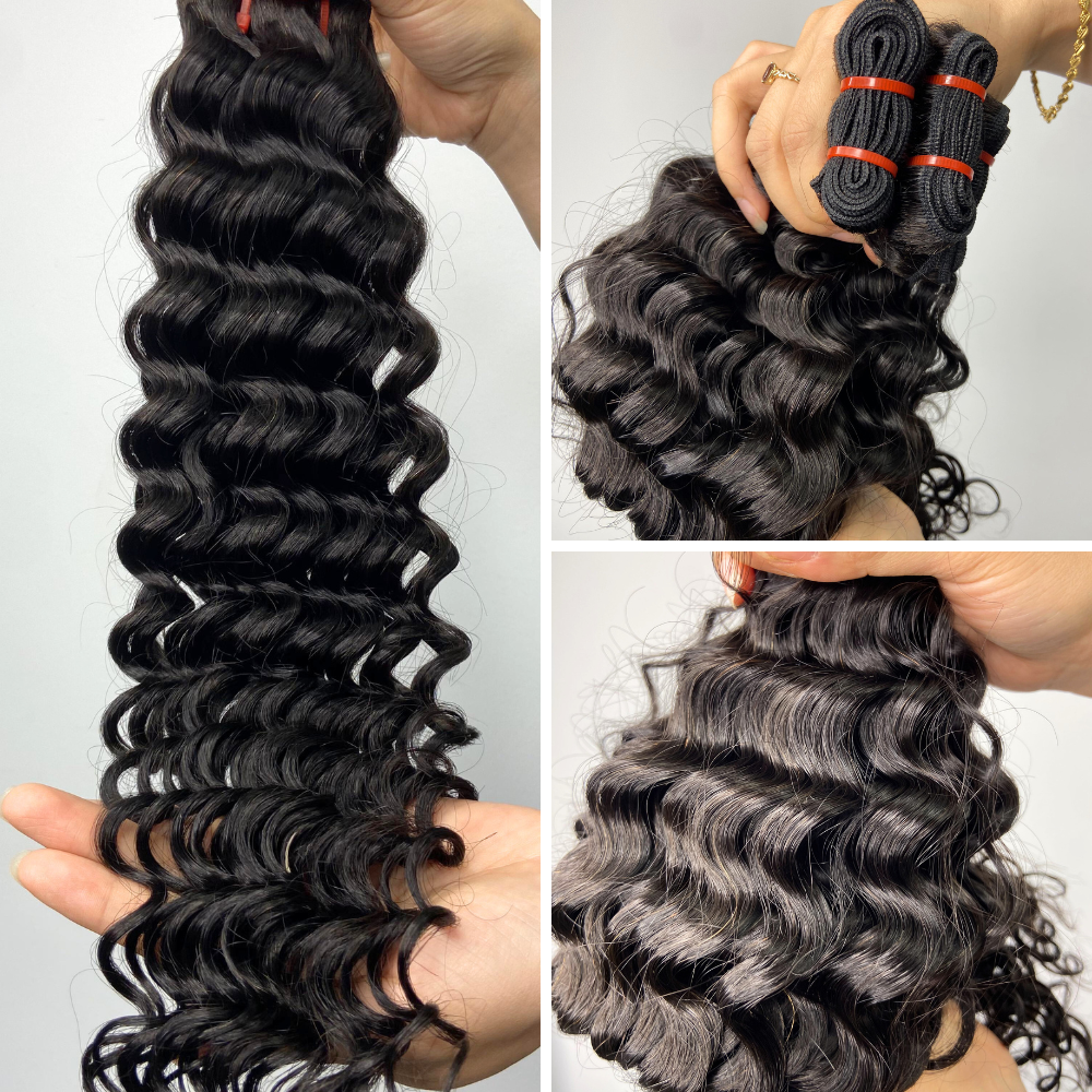 Cambodian 11A Deep Wave Curly Virgin Human Hair Bundle
