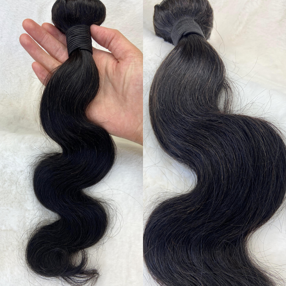 We Heart Hair Body Wave 1PC Virgin Human Hair Bundle Unprocessed Natural Black