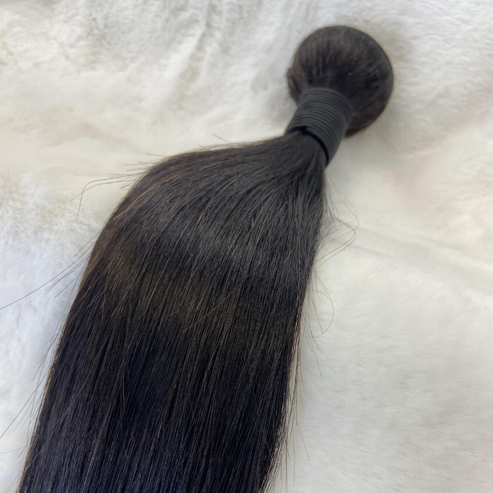 We Heart Hair 1PC Silky Straight 100% Virgin Human Hair Unprocessed Natural Black Hair Bundle