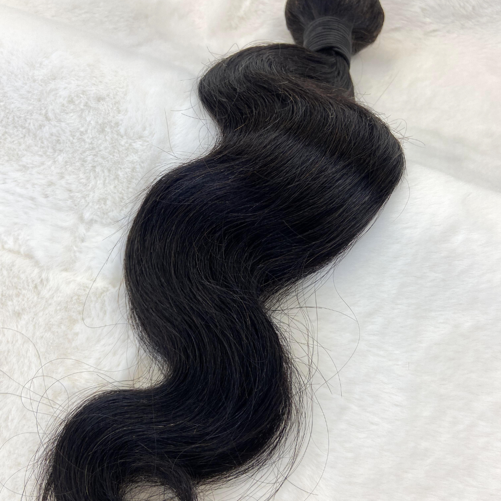 We Heart Hair Body Wave 1PC Virgin Human Hair Bundle Unprocessed Natural Black