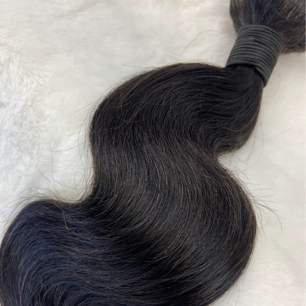 We Heart Hair Body Wave 1PC Virgin Human Hair Bundle Unprocessed Natural Black