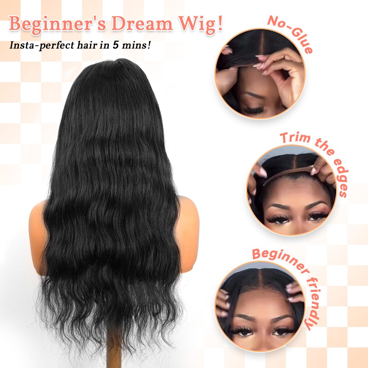 We Heart Hair 6x6 Glueless Closure 100% Virgin Human Hair Wig 200% Density Body Wave Straight Transparent Lace