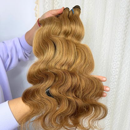 We Heart Hair 9A Honey Blonde Color 27 Straight Malaysian Remy Virgin Human Hair Bundle