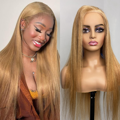 We Heart Hair Honey Blonde Straight Lace Front Human Hair Wig