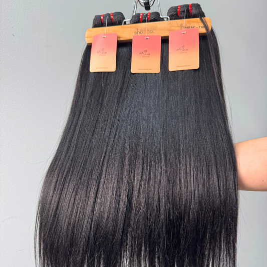 We Heart Hair Cambodian 11A Yaki Perm Straight Bundle 100% Virgin Human Hair
