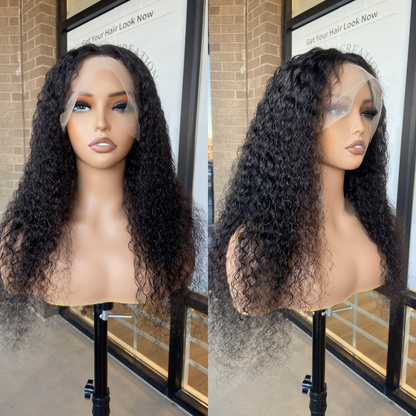 WE HEART HAIR Malaysian Curly 13x4 Full Frontal Human Hair Lace Wigs 180% Density Preplucked