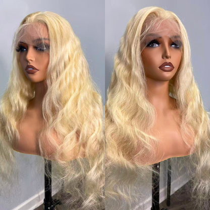 We Heart Hair 13x4 Lace Front 613 Blonde 100% Human Hair Wig Straight Body Wave Blonde Hair