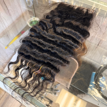 Burmese Curly 100% High Quality Virgin Human Hair Pre Plucked Lace Closure 2x6/5x5