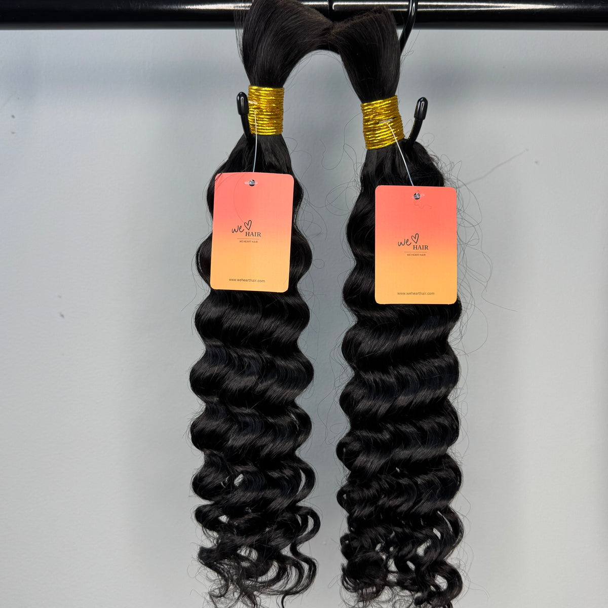 [We Heart Hair] Boho Braids 100% Cambodian Human Hair Bulk Hair For Braiding Hair Deep Wave Loose Deep Wave Honey Blonde 4/27 humanhair boho  Summer Hot