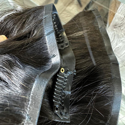 [We Heart Hair] Seamless Clip In 100% Human Hair 8 PCS Silky Straight Quality Hair Extension