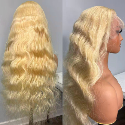 We Heart Hair 13x4 Lace Front 613 Blonde 100% Human Hair Wig Straight Body Wave Blonde Hair