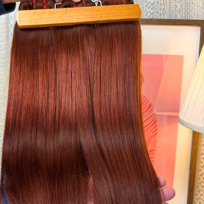 Chestnut Brown Cambodian 11A 100% Virgin Human Hair Straight Body Wave