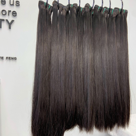 We Heart Hair Raw Cambodian Silky Straight Double Drawn Hair 14 inch-24 inch