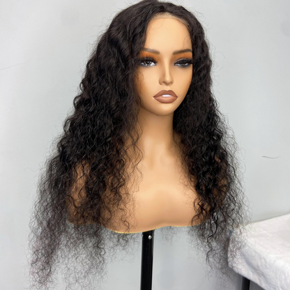 We Heart Hair Deep Wave Curly 13x4 Lace Front Human Hair Wig 180% Density Transparent Lace
