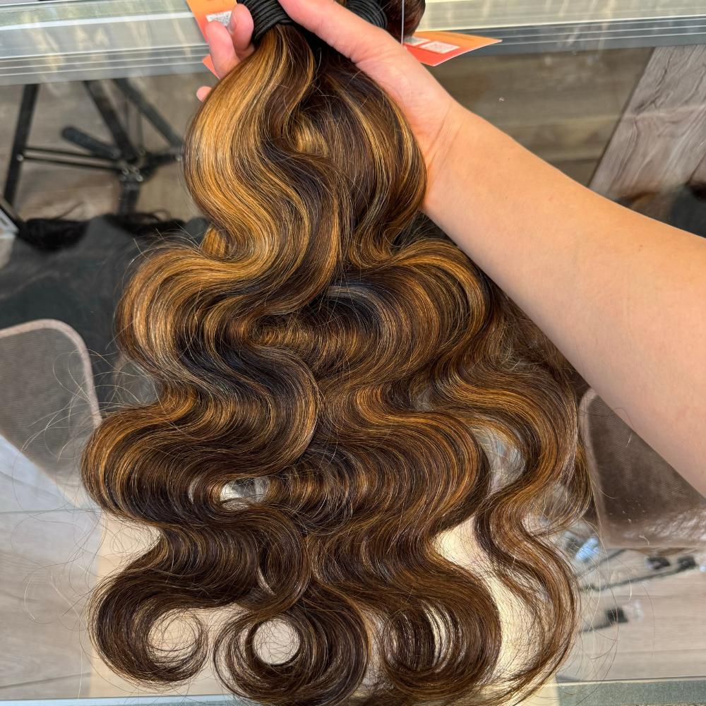 [We Heart Hair] Ombre Honey Blonde Highlights Malaysian Virgin Human Hair 3 Bundles