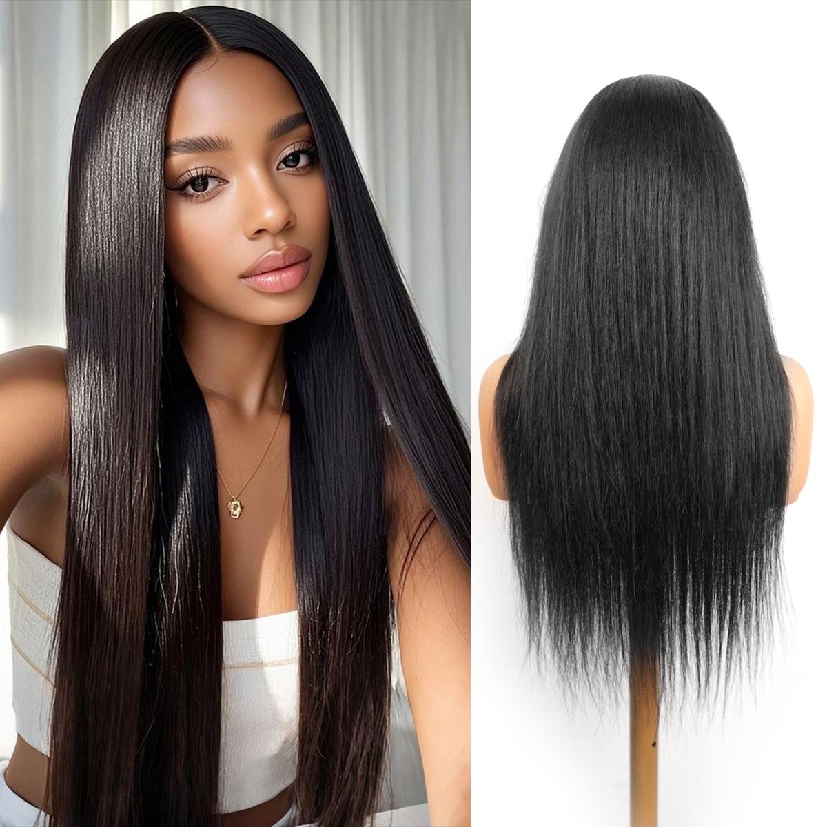 We Heart Hair 6x6 Glueless Closure 100% Virgin Human Hair Wig 200% Density Body Wave Straight Transparent Lace