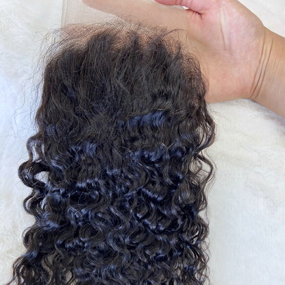 We Heart Hair Malaysian Curly 4x4 Lace Closure, 13x4 Lace Frontal Curly Virgin Human Hair Swiss Transparent Lace