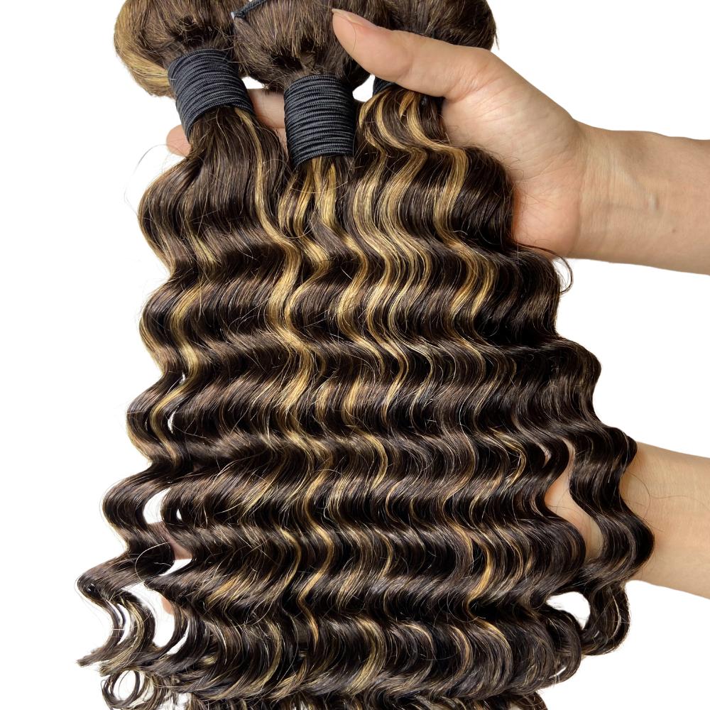 [We Heart Hair] Ombre Honey Blonde Highlights Malaysian Virgin Human Hair 3 Bundles