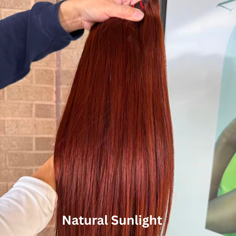 Chestnut Brown Cambodian 11A 100% Virgin Human Hair Straight Body Wave