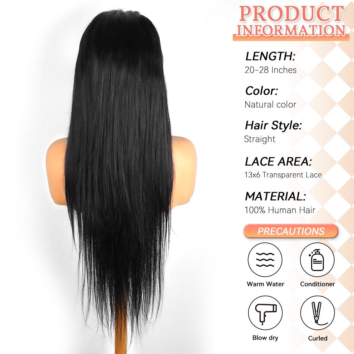 We Heart Hair 13x6 Full Frontal 100% Virgin Human Hair Straight Lace Front Wig 180% Density