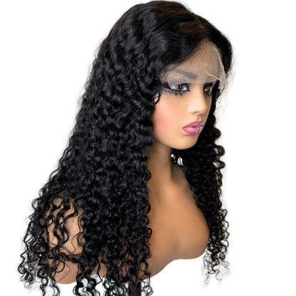 [We Heart Hair] Burmese Curly 6x6 Glueless Closure Lace Front Wig 100% Human Hair Curly Wig