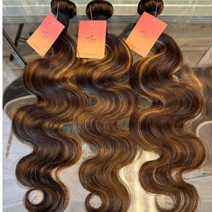 [We Heart Hair] Ombre Honey Blonde Highlights Malaysian Virgin Human Hair 3 Bundles