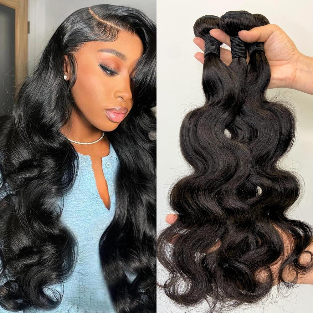 [We Heart Hair] Malaysian Virgin Human Hair Curly Deep Wave Body Wave 3 Bundles Kinky Straight Hair Bundle Deal