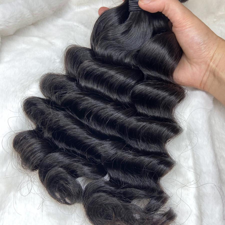 [We Heart Hair] Malaysian Virgin Human Hair Curly Deep Wave Body Wave 3 Bundles Kinky Straight Hair Bundle Deal