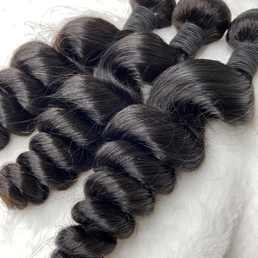 [We Heart Hair] Malaysian Virgin Human Hair Curly Deep Wave Body Wave 3 Bundles Kinky Straight Hair Bundle Deal