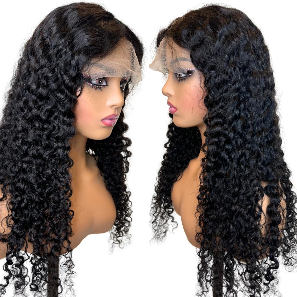 [We Heart Hair] Burmese Curly 6x6 Glueless Closure Lace Front Wig 100% Human Hair Curly Wig