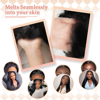 We Heart Hair 13x6 Full Frontal 100% Virgin Human Hair Straight Lace Front Wig 180% Density