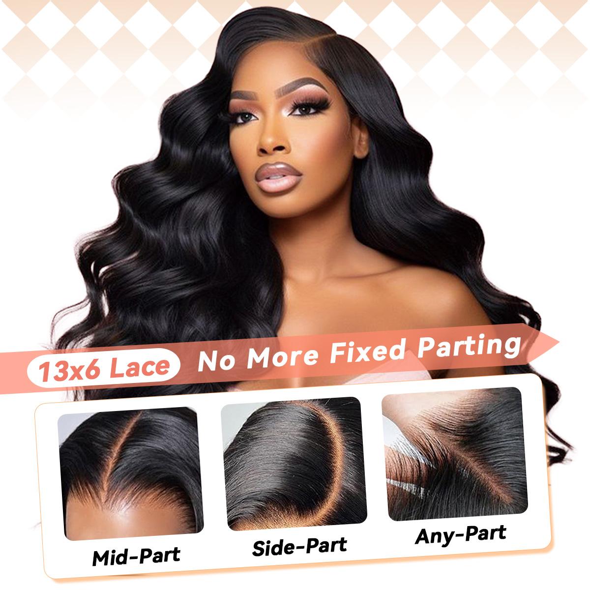 We Heart Hair 13x6 Body Wave Full Frontal Wig 100% Cambodian Human Hair 200% Density Lace Wig Transparent Lace