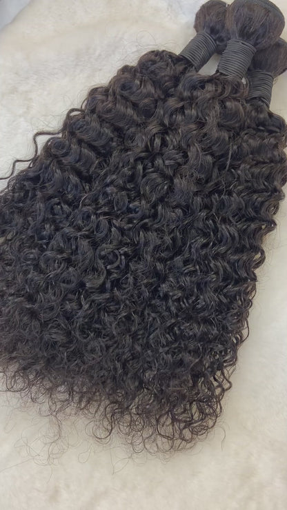 We Heart Hair 3 Bundles Malaysian Curly Natural Black Virgin Human Hair Bundle
